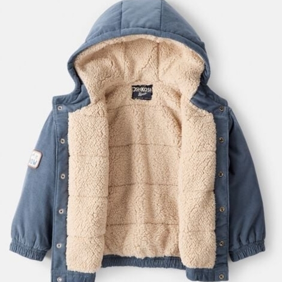 NWT Carter's Blue Corduroy Jacket with Playful Patches - Picture 2 of 5